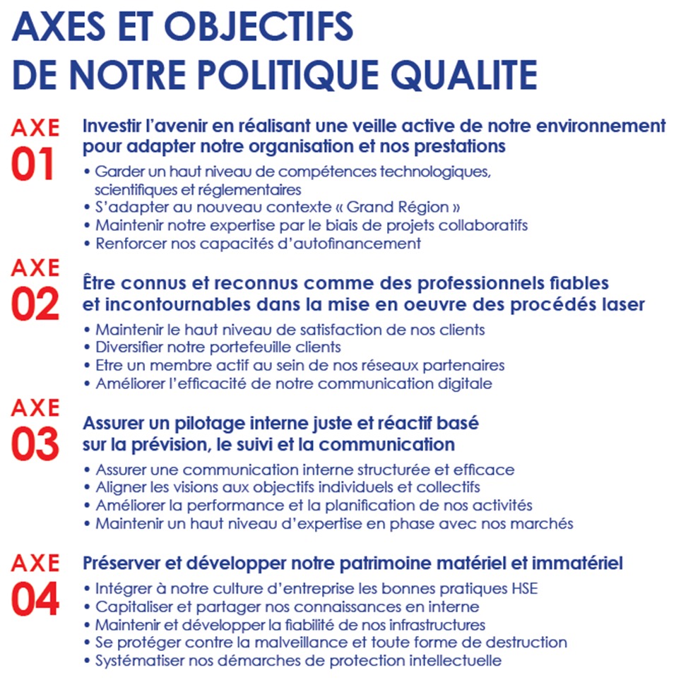 Charte Qualité IREPA LASER