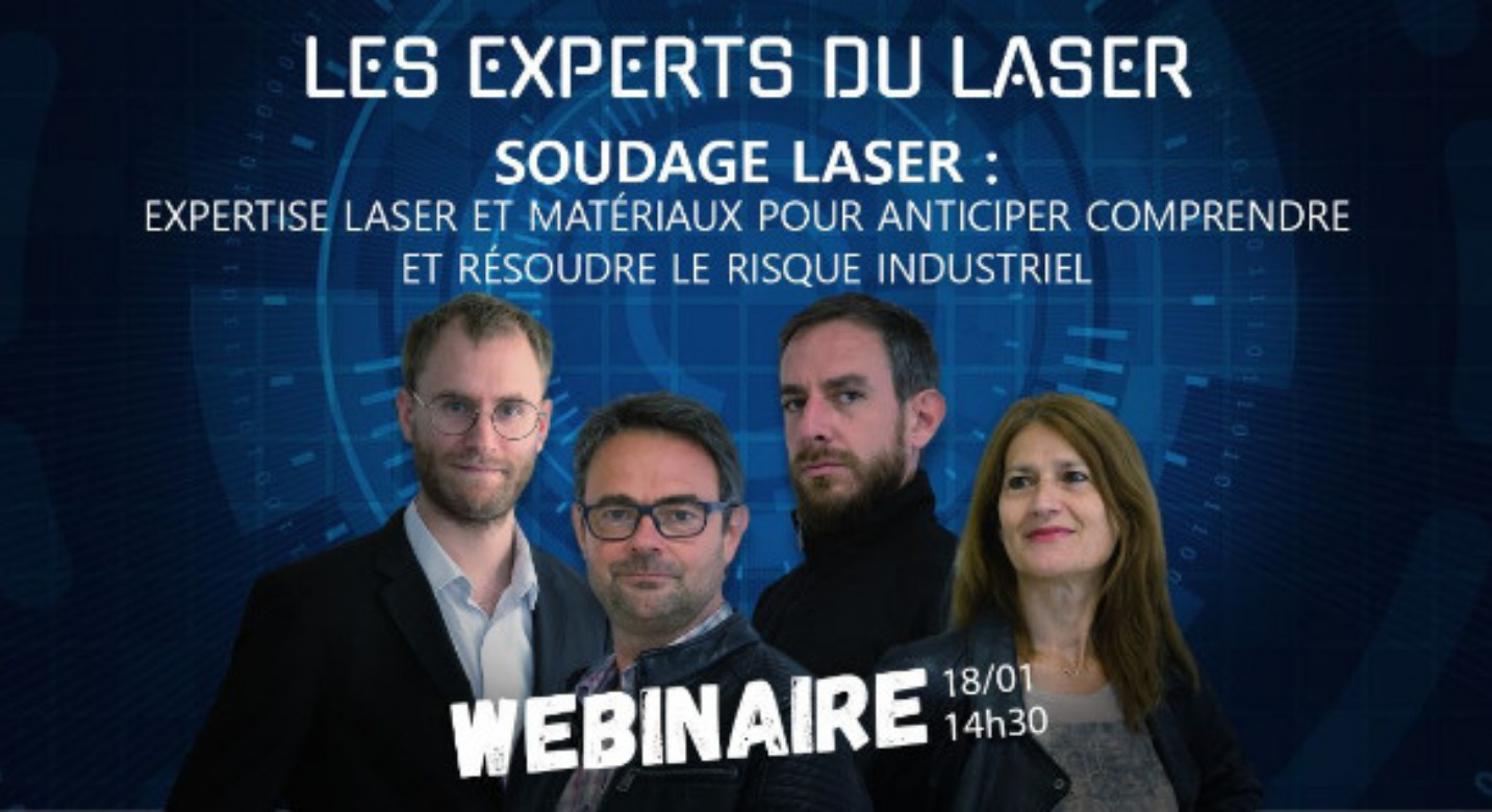 Webinaire soudage laser – 18 janvier