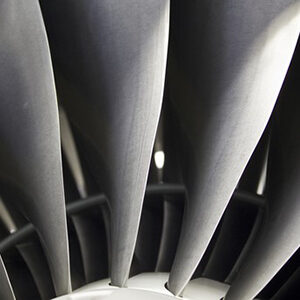 Photo pâles de moteur d'avion